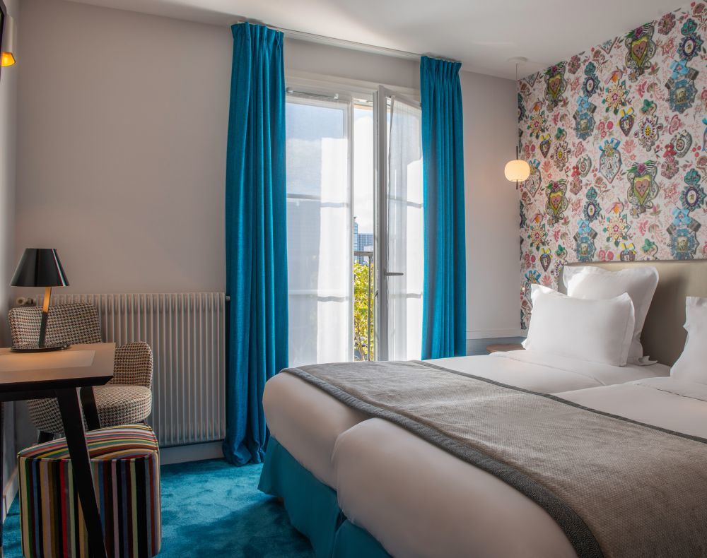 Hotel Edouard VI - Quarto duplo clássico com vista para Montparnasse ou para o pátio